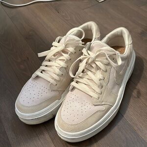Cream and White Sneakers